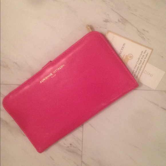 Adrienne Vittadini Handbags - Adrienne Vittadini Hot Pink Clutch
